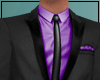 Black Purple Suit Jacket