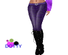 purple pants and boots