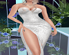 `LF` SILVER LONG DRESS