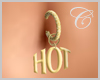 Gold HOT Belly Piercing