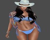 HAT COWGIRL BLUE