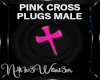 !NW PINK CROSS PLUG M