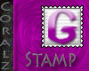 Pink "G" Stamp