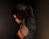 black hair roses