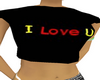 I love U t-shirt
