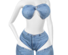 denim cutout set