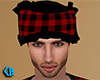 Red Sleep Mask Plaid (M)