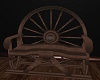 Wagon wheel bench