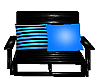 Blue Mustang Chair