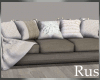 Rus Ivory Lit Couch
