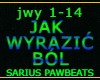 JAK WYRAZIĆ BÓL