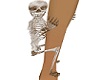Skeleton pet on leg