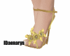 Gold Ankle Strap Heels