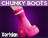 *LK* Chunky Boots Pink