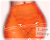J | Orange Plastic Skirt