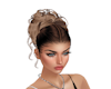 mocha hair bun