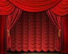 *S* Red Curtains Backdrp