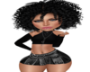 Skirt EMO Chains Black