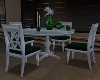 Green & White Table