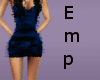 {Emp} Blue ruffle dress