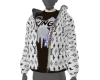 lv white blk king  shirt