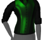 Dark green corset vest
