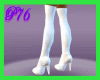 [P76]white gogo boots