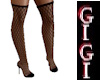 GM Fishnet/shoe Black