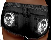 Black Skull Shorts