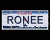 [bamz]Ronee Lic plate...