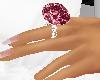 Rasberry diamond ring