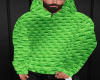 Green cute hoodie