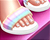 🌈Pride white heels