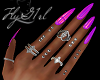 FG~ Purple Ring Nails