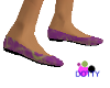 Purple flat heel shoes