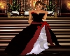 Black White Rd Rose Gown