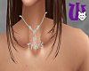 Travis Silver F Necklace