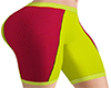 Yellow Red Cycling Short