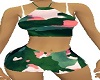 green pink camo outfit