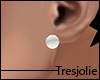 tj:. White pearl earring