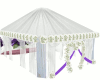 White rosey tent 