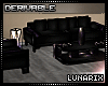 (L: Black Luxury Couch