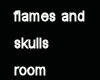 skulls and flames room