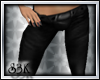 [S3K]LeatherPants Black