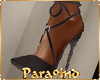 P9)"GJ" Taupe Bow Heels