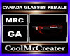FEMALE CANADA GLASSES