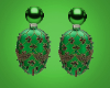 Green Bauble Earrings