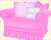 girly pink chair