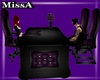Black/Purple Office Desk