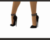 Black juweled heels